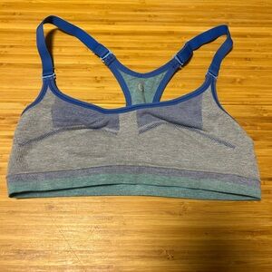 Lulu's Blue and Gray Sports Bra